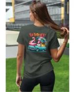 Koszulka Lato pełne radości <br>wyrusz w podróż do przygód - Unisex, dla niej