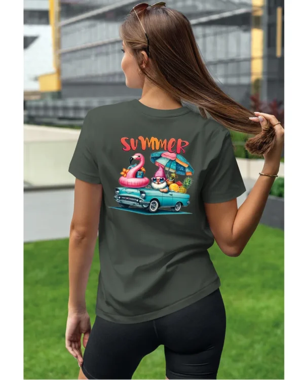 Koszulka Lato pełne radości <br>wyrusz w podróż do przygód - Unisex, dla niej