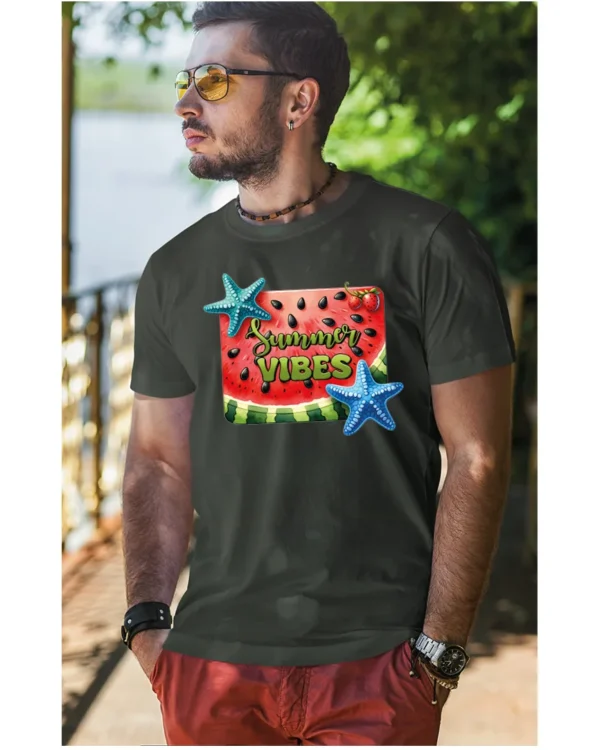 Koszulka Letnie wibracje <br>poczuj radość lata - Unisex, dla niego
