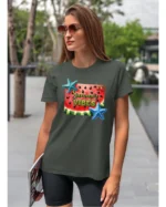 Koszulka Letnie wibracje <br>poczuj radość lata - Unisex, dla niej