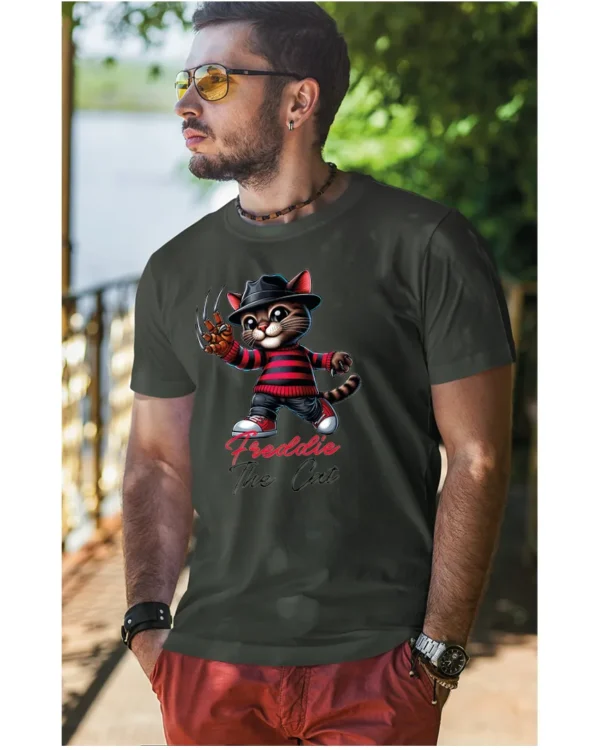 Koszulka Koci horror, Freddie the Cat - Unisex