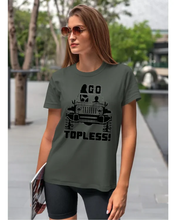 Koszulka Wolność bez ograniczeń, „Go Topless!” – Unisex