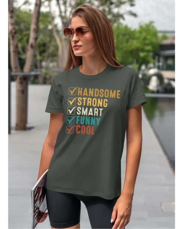Koszulka Handsome, Smart, Funny wybierz swoje atuty – Unisex
