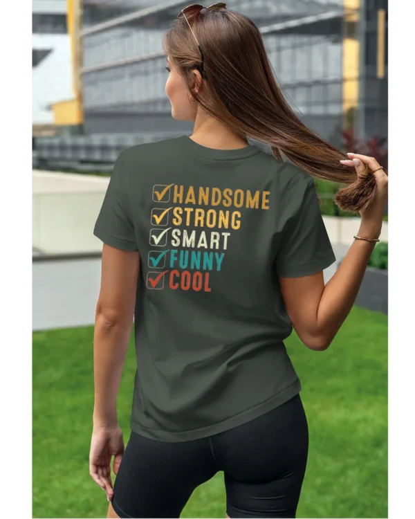 Koszulka Handsome, Smart, Funny wybierz swoje atuty – Unisex