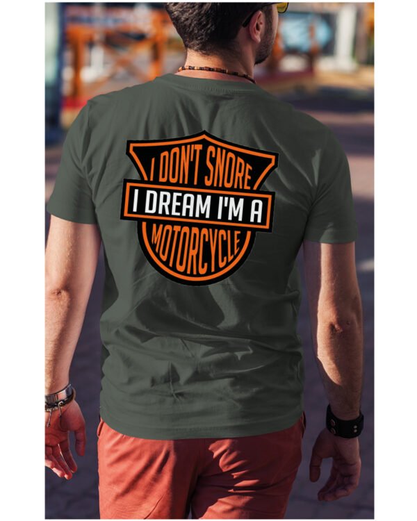 Koszulka I dont snore, I dream I’m a motorcycle – edycja Midnight, Unisex