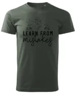Koszulka Rozwijaj się przez błędy, „Learn from mistakes” – Unisex
