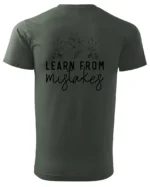 Koszulka Rozwijaj się przez błędy, „Learn from mistakes” – Unisex