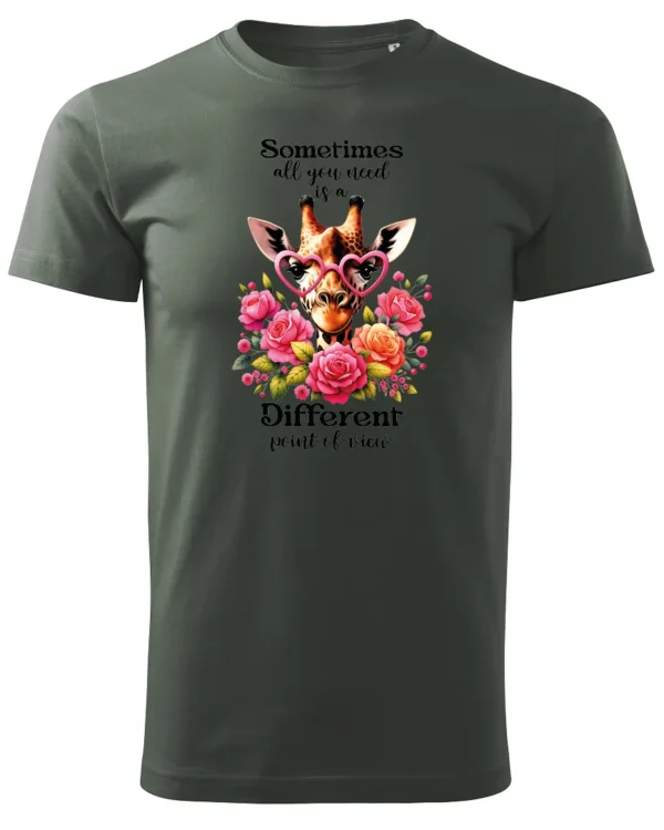 Koszulka Odkryj nowe spojrzenie, „Sometimes all you need is a different point of view” – Unisex