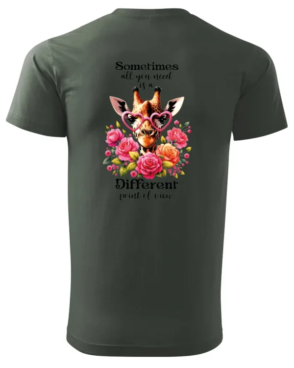 Koszulka Odkryj nowe spojrzenie, „Sometimes all you need is a different point of view” – Unisex