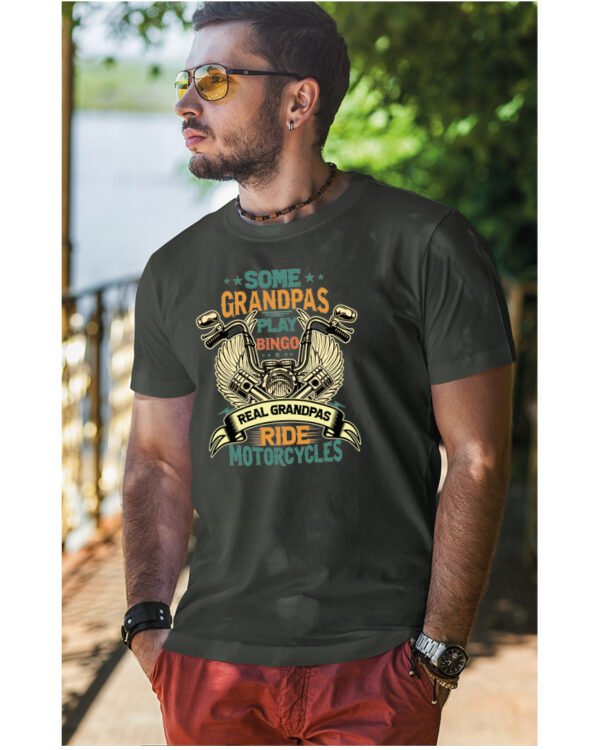 Koszulka Grandpas Who Ride <br>Dziadkowie na pełnym gazie - Unisex, dla niego