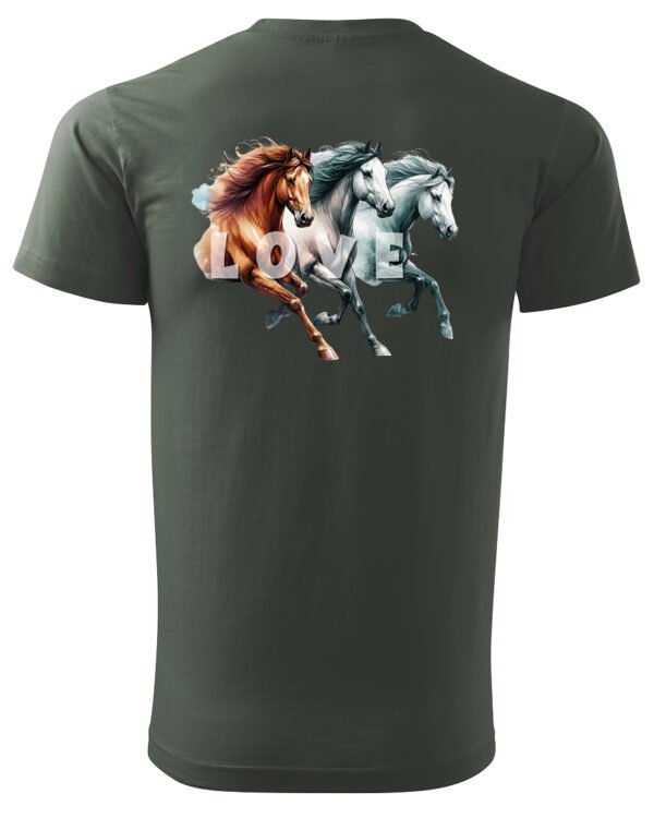 Koszulka Miłość w Galopie <br>Konie i wolność - Unisex, dla niego