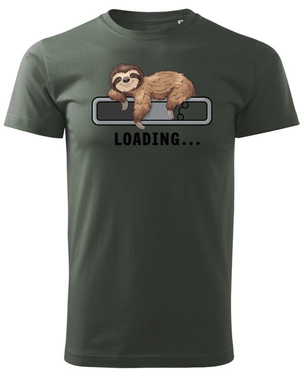 Koszulka Loading Leniwiec <br>Ładowanie energii - Unisex, dla niego