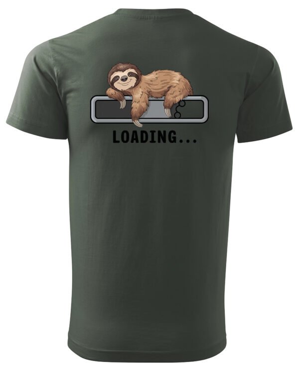 Koszulka Loading Leniwiec <br>Ładowanie energii - Unisex, dla niego