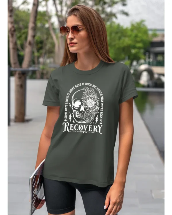 Koszulka Recovery <br>Rock'n'rollowy powrót - Unisex, dla niej, edycja White