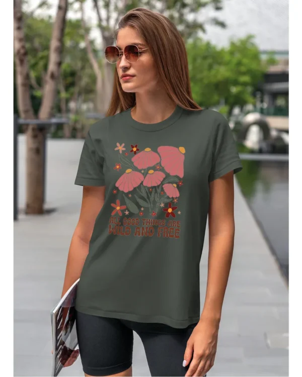 Koszulka Wild and Free <br>Piękno natury - Unisex, dla niej