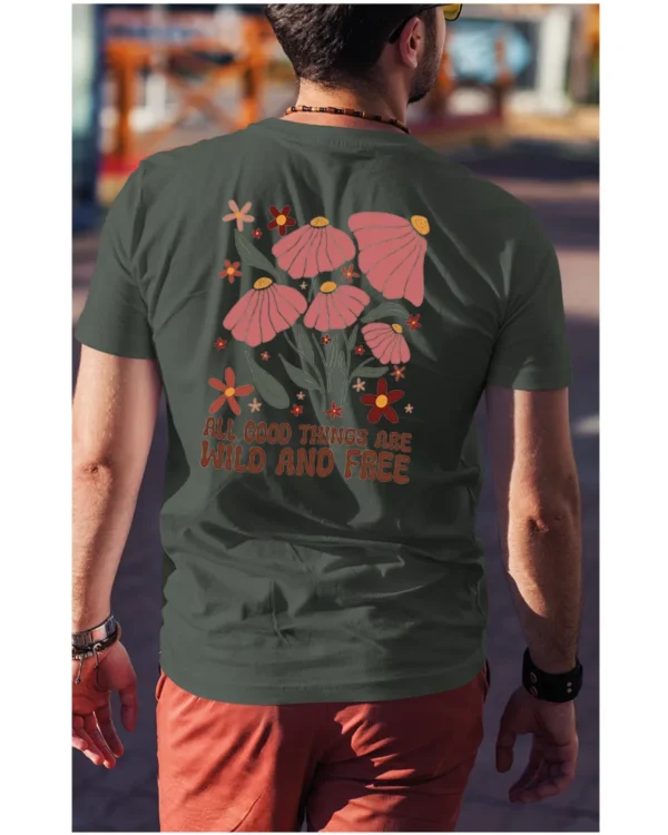 Koszulka Wild and Free <br>Piękno natury - Unisex, dla niego