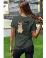 Koszulka I Hate Mornings <br>And people - Unisex, dla niej