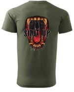 Koszulka unisex napis “Shut up”, dla niej – wybierz kolor!