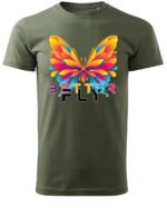 Koszulka unisex motyl “Better fly”, dla niej – wybierz kolor!