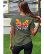 Koszulka unisex motyl “Better fly”, dla niej – wybierz kolor!