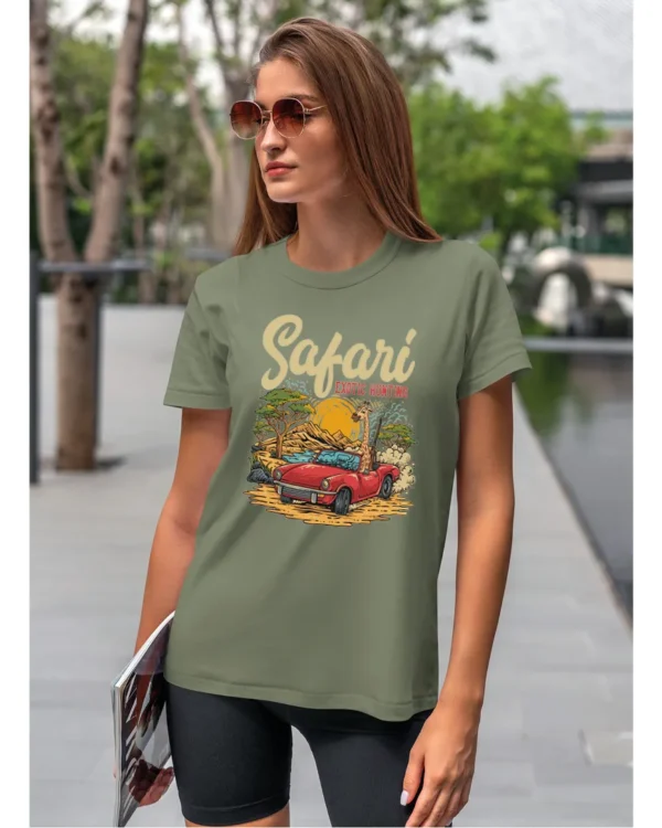 Koszulka unisex "Przygoda w safari", dla niej – wybierz kolor!