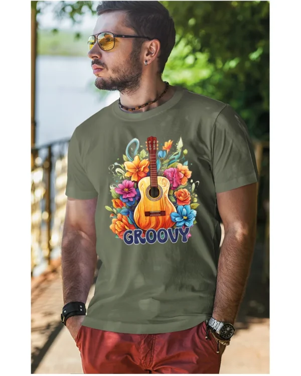 Koszulka unisex "Odlotowa gitara – brzmienie, które unosi", dla niego – wybierz kolor!