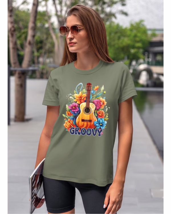 Koszulka unisex "Odlotowa gitara – brzmienie, które unosi", dla niej – wybierz kolor!