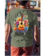 Koszulka unisex "Odlotowa gitara – brzmienie, które unosi", dla niego – wybierz kolor!