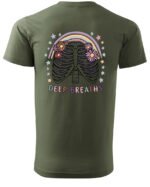 Koszulka unisex "Chwila relaksu – spokój w każdym oddechu", dla niej – wybierz kolor!