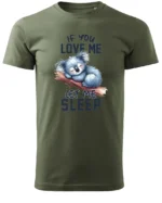 Koszulka Śpiąca koala, "Let me sleep" - Unisex