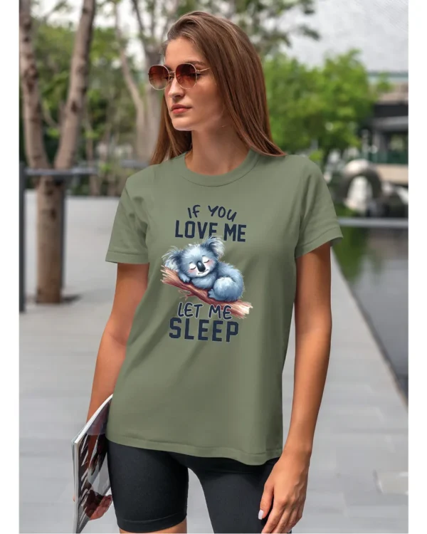 Koszulka Śpiąca koala, "Let me sleep" - Unisex