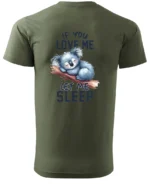 Koszulka Śpiąca koala, "Let me sleep" - Unisex