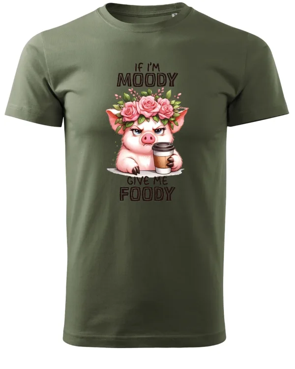 Koszulka Gdy mam humorki, daj mi jedzonko - Unisex