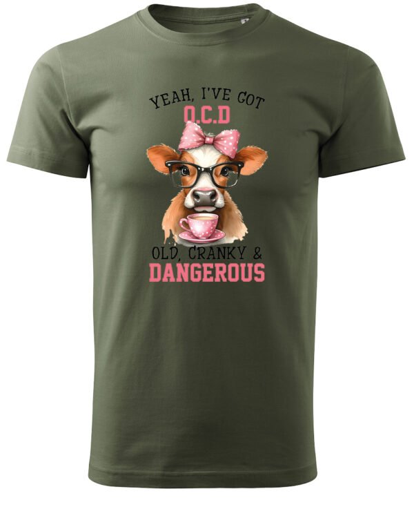 Koszulka OCD Old, Cranky and Dangerous! UNISEX