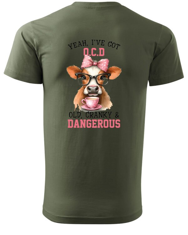 Koszulka OCD Old, Cranky and Dangerous! UNISEX