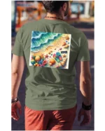 Koszulka Plaża, fale i klapki UNISEX