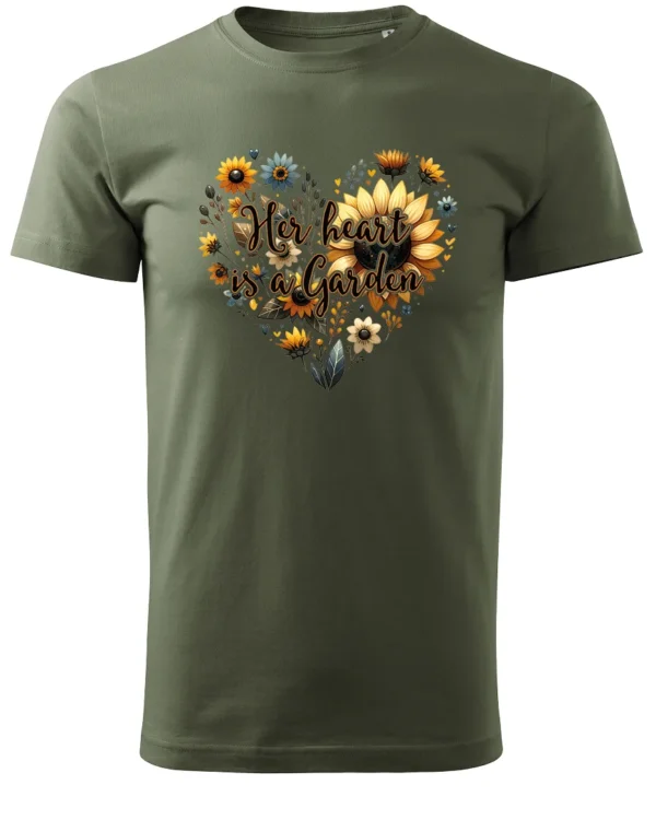 Koszulka Her heart is a garden UNISEX
