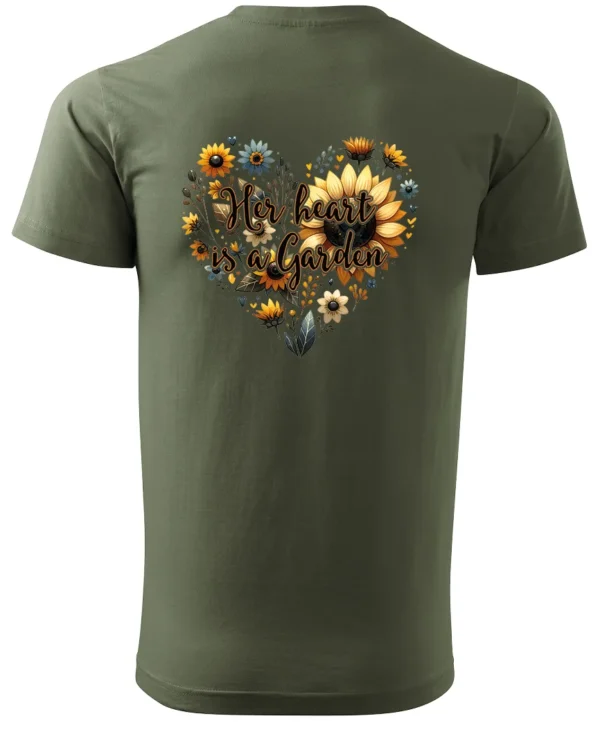 Koszulka Her heart is a garden UNISEX