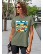 Koszulka Plażowy luz <br>idealna na letnie dni - Unisex, dla niej