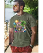 Koszulka Plażowy styl życia <br>jedz, śpij, plażuj, powtarzaj - Unisex, dla niego