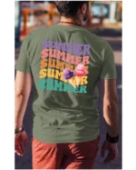 Koszulka Lato pełne smaku <br>delektuj się słodkimi chwilami - Unisex, dla niego