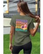Koszulka Lato pełne smaku <br>delektuj się słodkimi chwilami - Unisex, dla niej