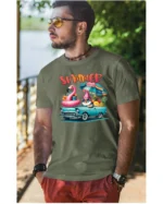 Koszulka Lato pełne radości <br>wyrusz w podróż do przygód - Unisex, dla niego