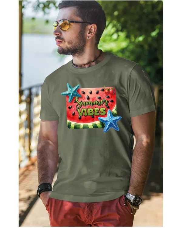Koszulka Letnie wibracje <br>poczuj radość lata - Unisex, dla niego