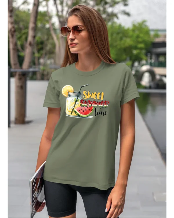 Koszulka Lato pełne słodyczy <br>ciesz się owocowymi orzeźwieniami - Unisex, dla niej