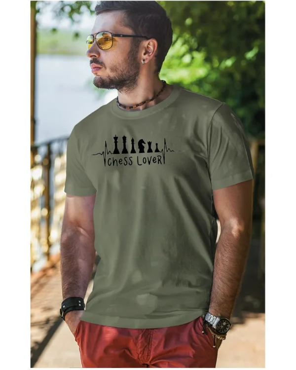 Koszulka Miłośnik szachów <br>bądź królem planszy - Unisex, dla niego