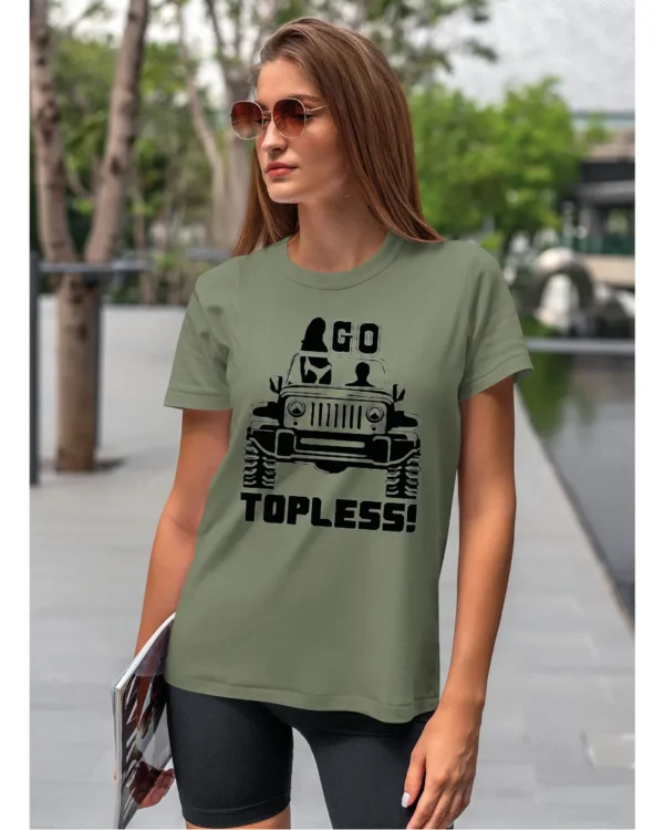 Koszulka Wolność bez ograniczeń, „Go Topless!” – Unisex