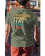 Koszulka Handsome, Smart, Funny wybierz swoje atuty – Unisex