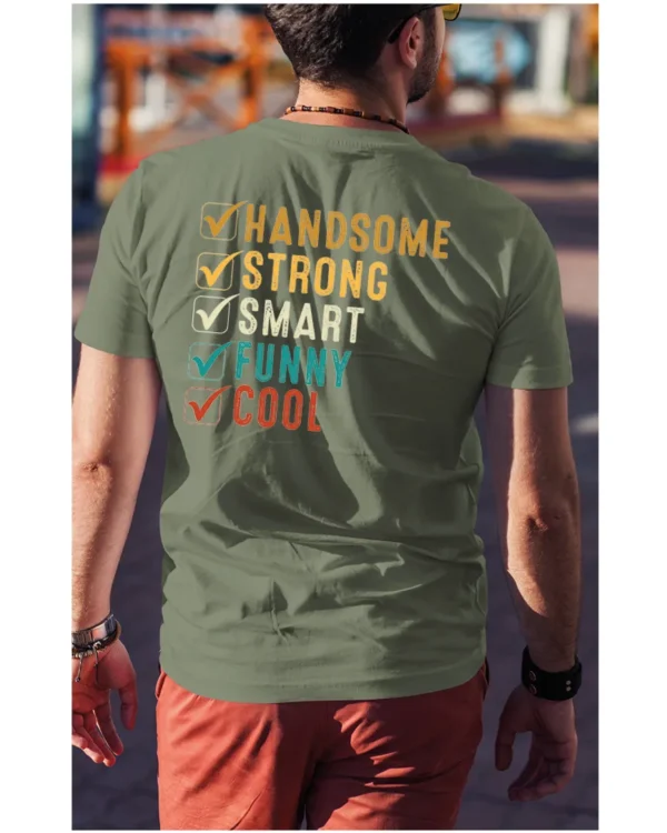 Koszulka Handsome, Smart, Funny wybierz swoje atuty – Unisex