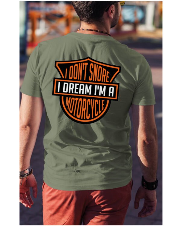 Koszulka I dont snore, I dream I’m a motorcycle – edycja Midnight, Unisex
